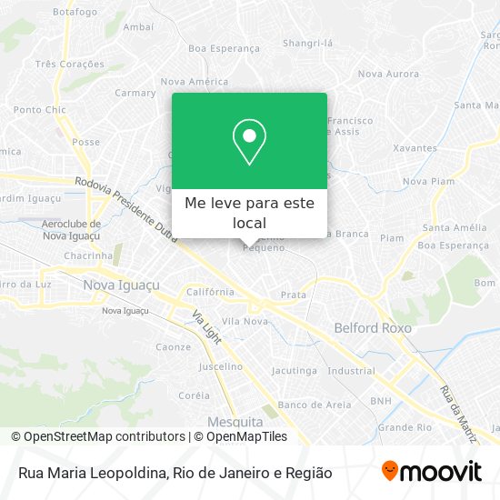 Rua Maria Leopoldina mapa