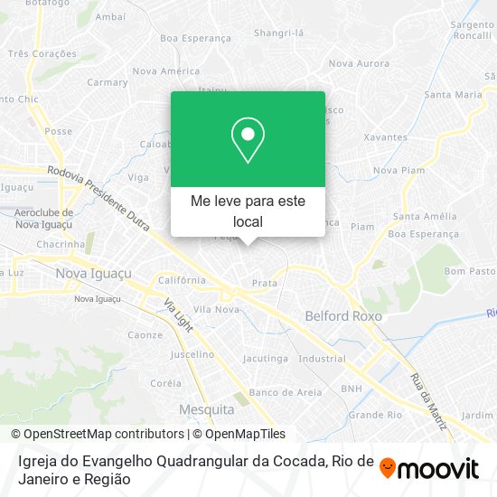Igreja do Evangelho Quadrangular da Cocada mapa