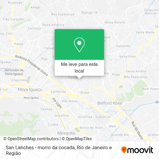 San Lanches - morro da cocada mapa