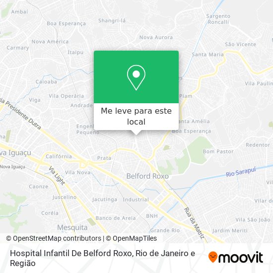 Hospital Infantil De Belford Roxo mapa