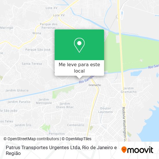 Patrus Transportes Urgentes Ltda mapa
