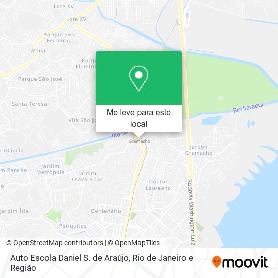 Auto Escola Daniel S.  de Araújo mapa