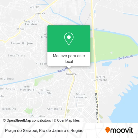 Praça do Sarapui mapa