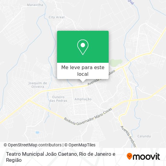 Teatro Municipal João Caetano mapa