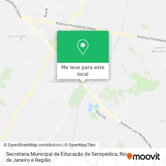 Secretaria Municipal de Educação de Seropédica mapa