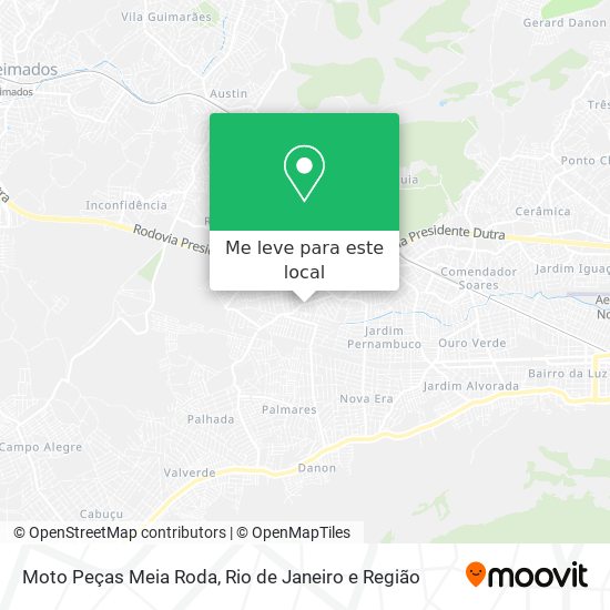 Moto Peças Meia Roda mapa