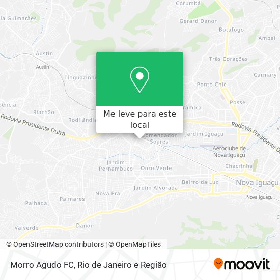 Morro Agudo FC mapa