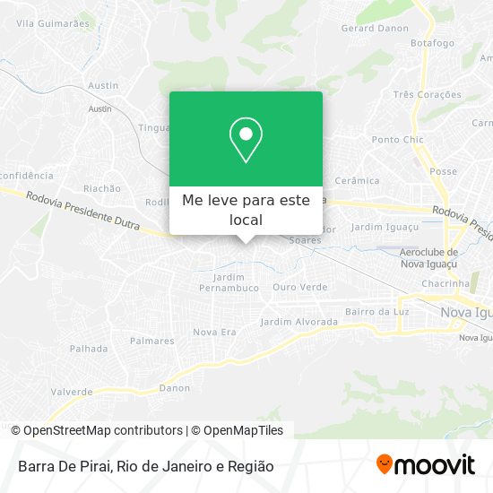 Barra De Pirai mapa