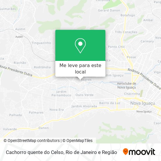 Cachorro quente do Celso mapa