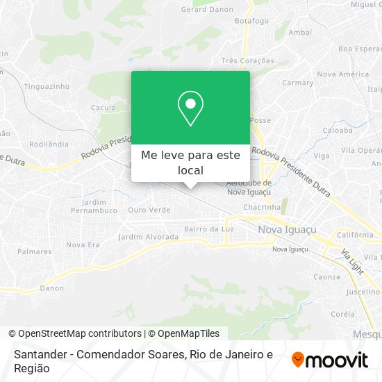 Santander - Comendador Soares mapa