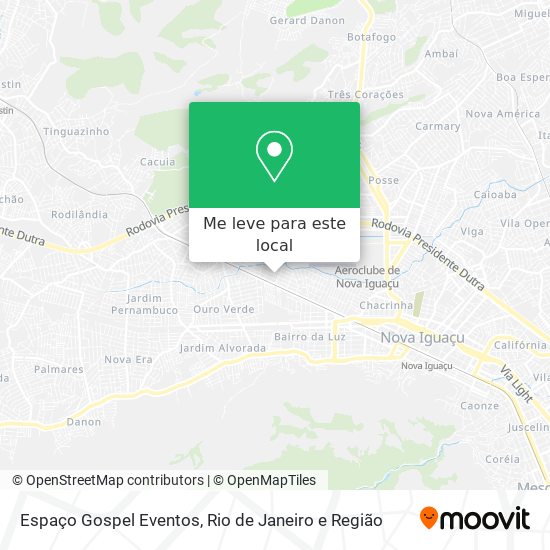 Espaço Gospel Eventos mapa