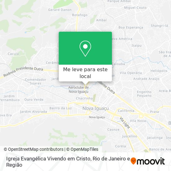 Igreja Evangélica Vivendo em Cristo mapa