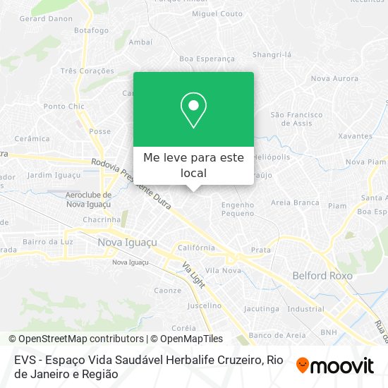 EVS - Espaço Vida Saudável Herbalife Cruzeiro mapa