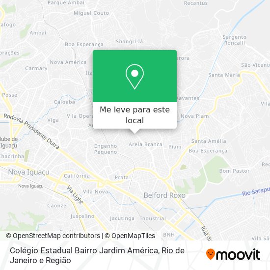 Colégio Estadual Bairro Jardim América mapa