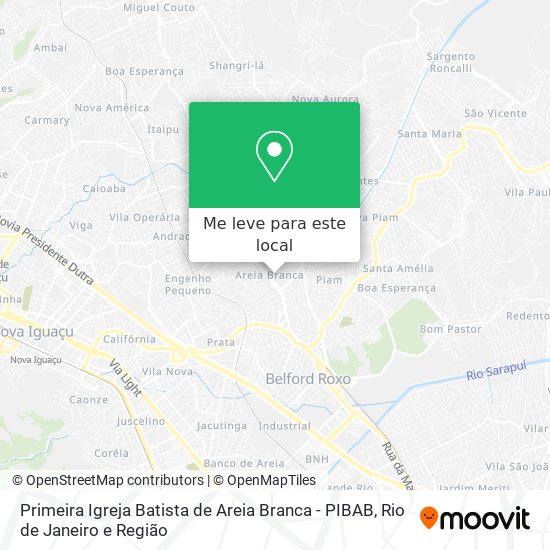 Primeira Igreja Batista de Areia Branca - PIBAB mapa