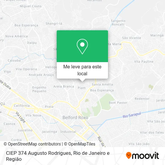 CIEP 374 Augusto Rodrigues mapa