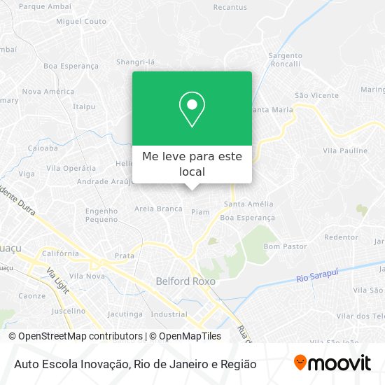 Auto Escola Inovação mapa