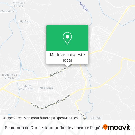 Secretaria de Obras/Itaborai mapa