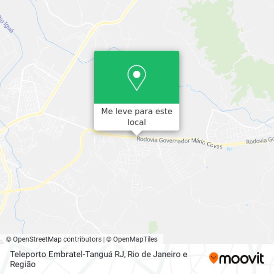 Teleporto Embratel-Tanguá RJ mapa