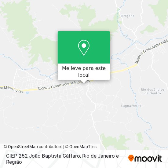 CIEP 252 João Baptista Cáffaro mapa