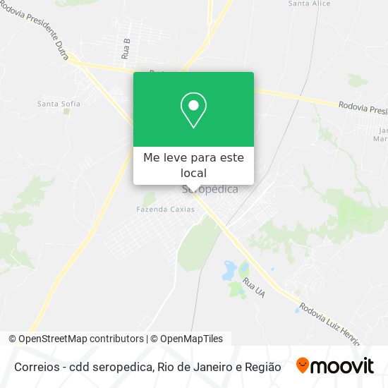 Correios - cdd seropedica mapa