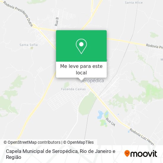 Capela Municipal de Seropédica mapa