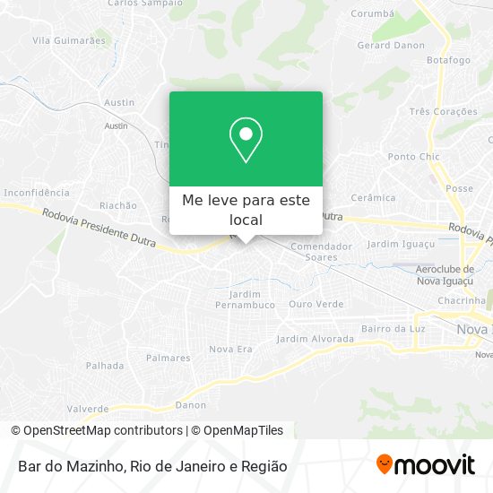 Bar do Mazinho mapa