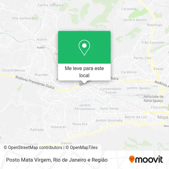Posto Mata Virgem mapa