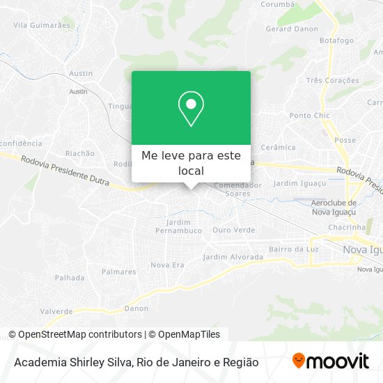 Academia Shirley Silva mapa