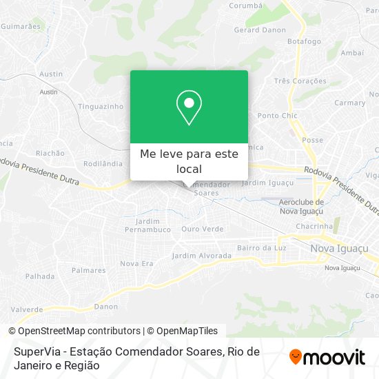 SuperVia - Estação Comendador Soares mapa
