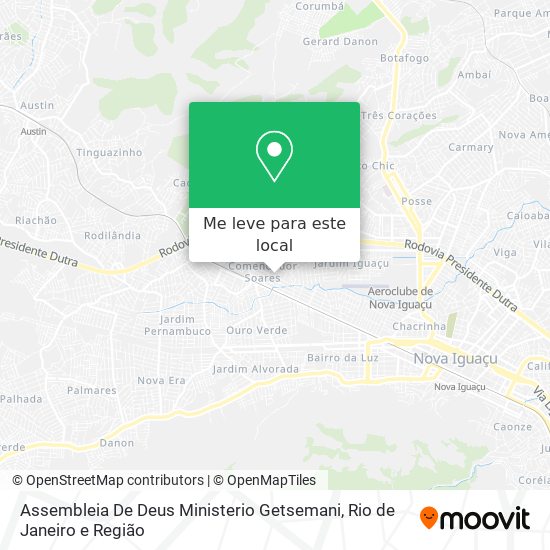 Assembleia De Deus Ministerio Getsemani mapa