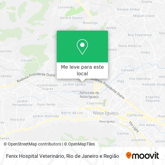 Fenix Hospital Veterinário mapa