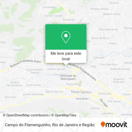 Campo do Flamenguinho mapa