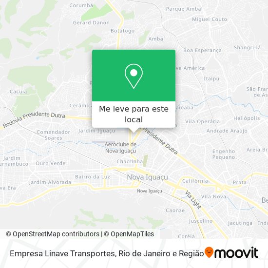 Empresa Linave Transportes mapa