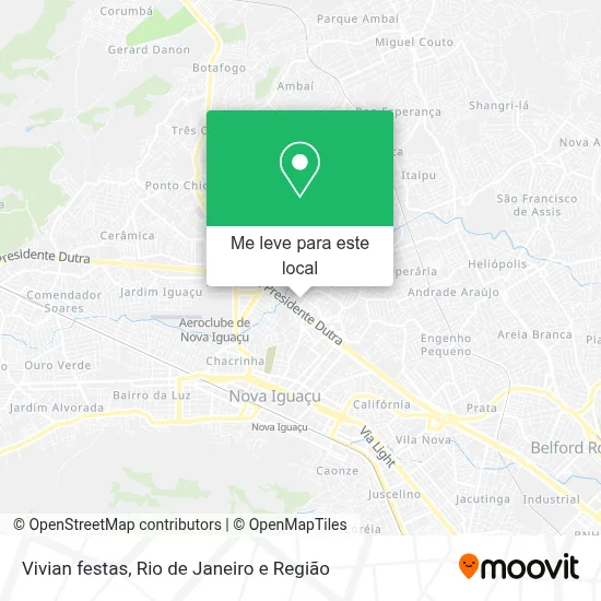 Vivian festas mapa