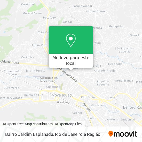 Bairro Jardim Esplanada mapa
