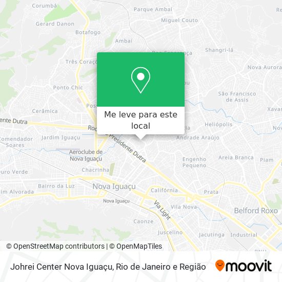 Johrei Center Nova Iguaçu mapa