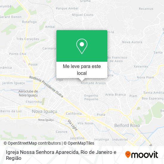 Igreja Nossa Senhora Aparecida mapa