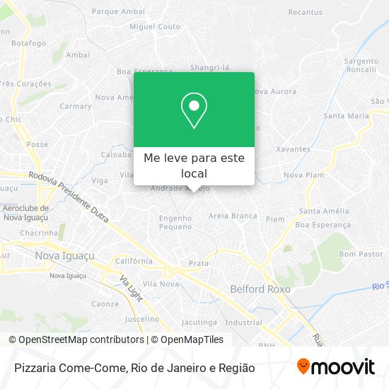 Pizzaria Come-Come mapa