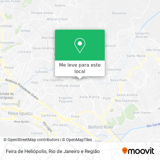 Feira de Heliópolis mapa