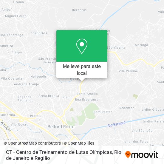 CT - Centro de Treinamento de Lutas Olímpicas mapa