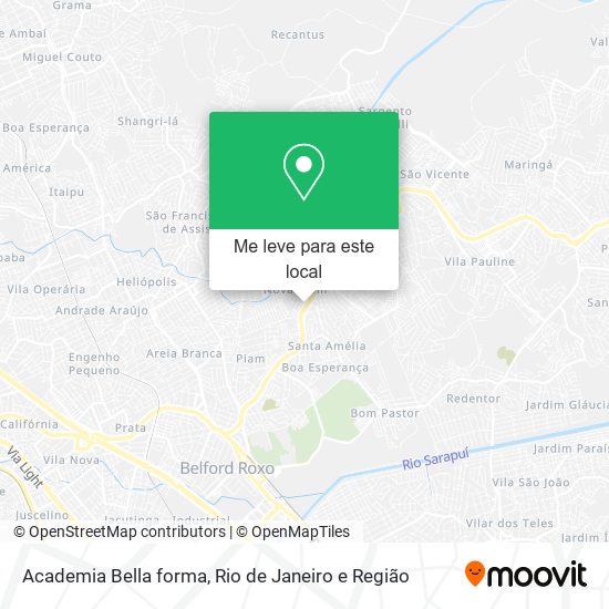 Academia Bella forma mapa