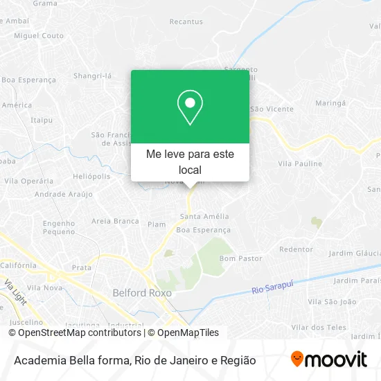 Academia Bella forma mapa