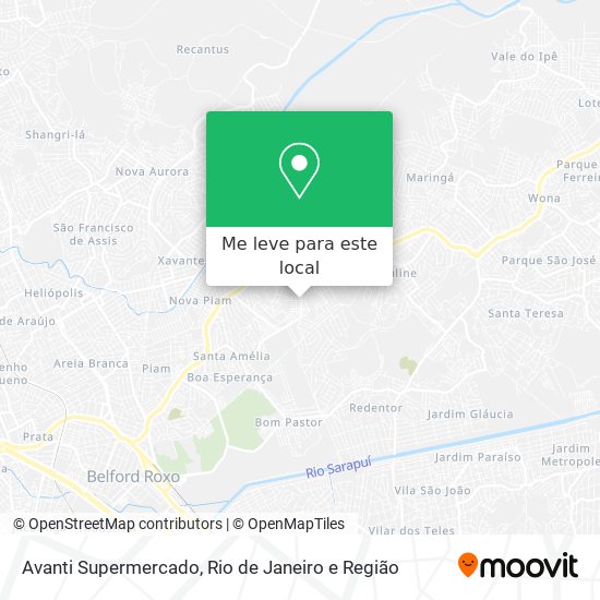 Avanti Supermercado mapa