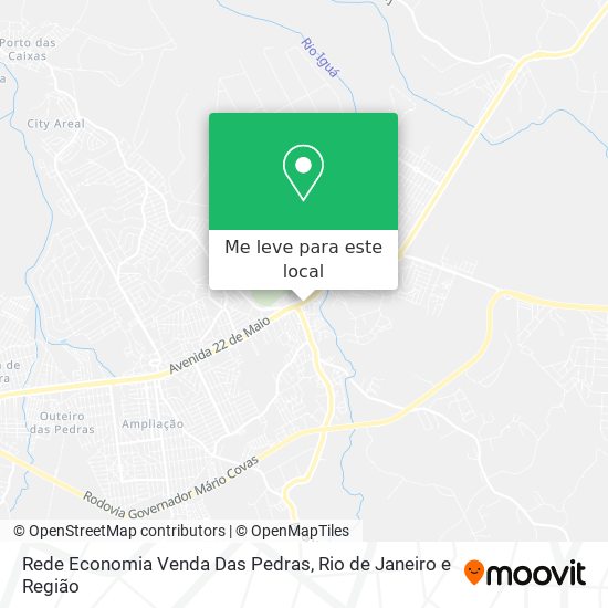 Rede Economia Venda Das Pedras mapa