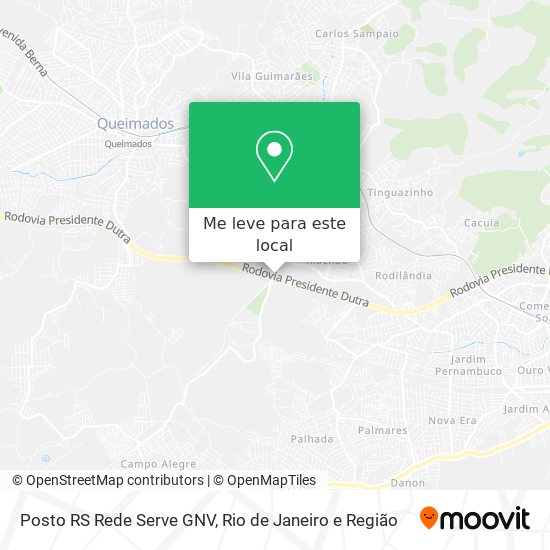 Posto RS Rede Serve GNV mapa