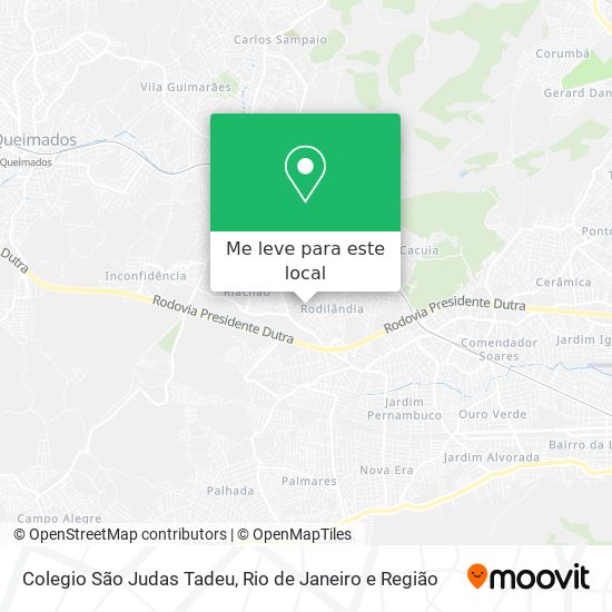 Colegio São Judas Tadeu mapa