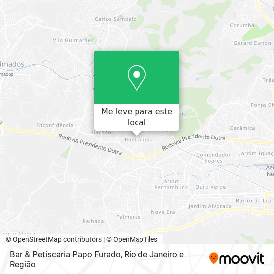 Bar & Petiscaria Papo Furado mapa