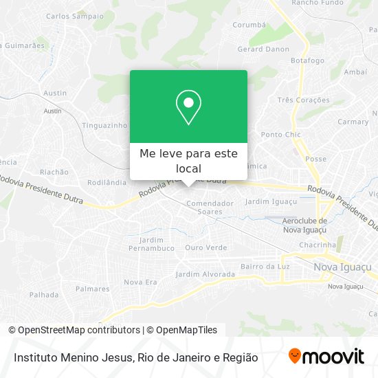 Instituto Menino Jesus mapa