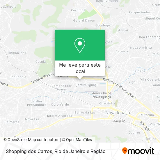 Shopping dos Carros mapa
